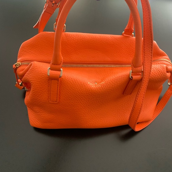 Kate spade leather orange crossbody purse - Picture 2 of 11